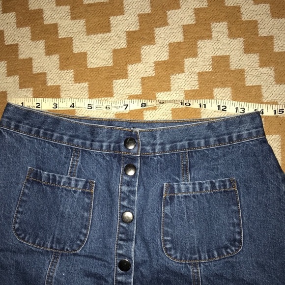 UO Denim Button Skirt (M) - Picture 5 of 5